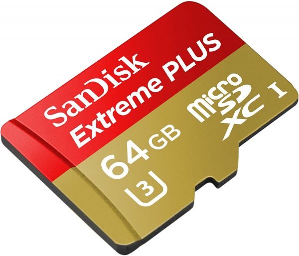 Carte microSDXC UHS-I / U3 de 64 Go SanDisk Extreme PLUS avec adaptateur