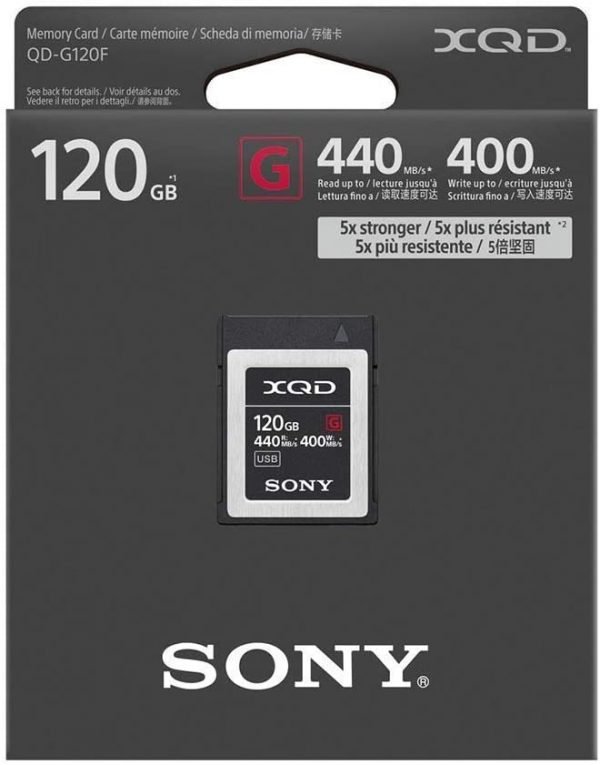 Sony QDG120F Carte mémoire Flash XQD Haute Vitesse 120 Go – Image 2