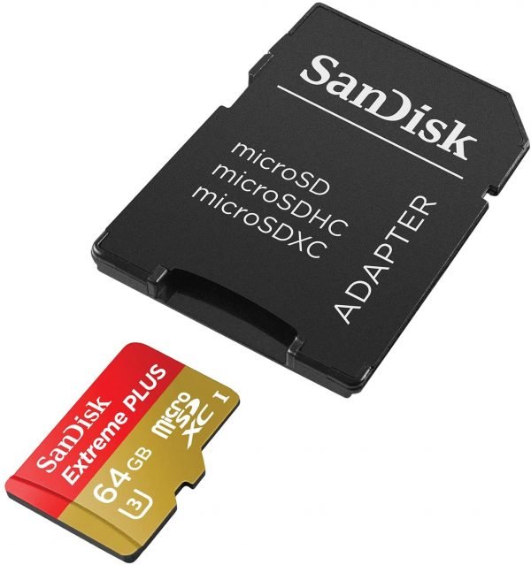 Carte microSDXC UHS-I / U3 de 64 Go SanDisk Extreme PLUS avec adaptateur – Image 3